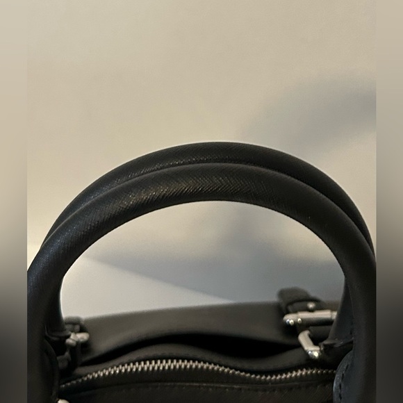 Michael Michael Kors Black Ciara Saffiano Leather Satchel Crossbody - Picture 5 of 10